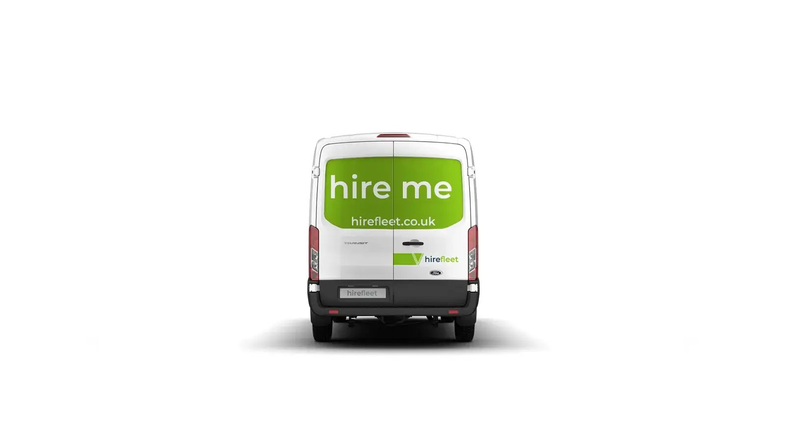 hirefleet long wheel base van hire from rear