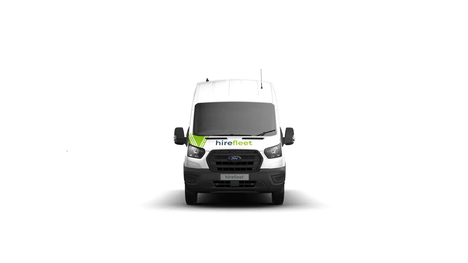 hirefleet extra long wheel base van hire from front