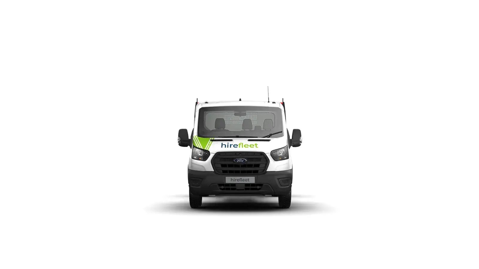 hirefleet dropside tail lift van hire from front