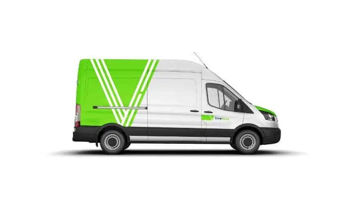 hirefleet long wheel base van hire side view of lwb high roof ford transit
