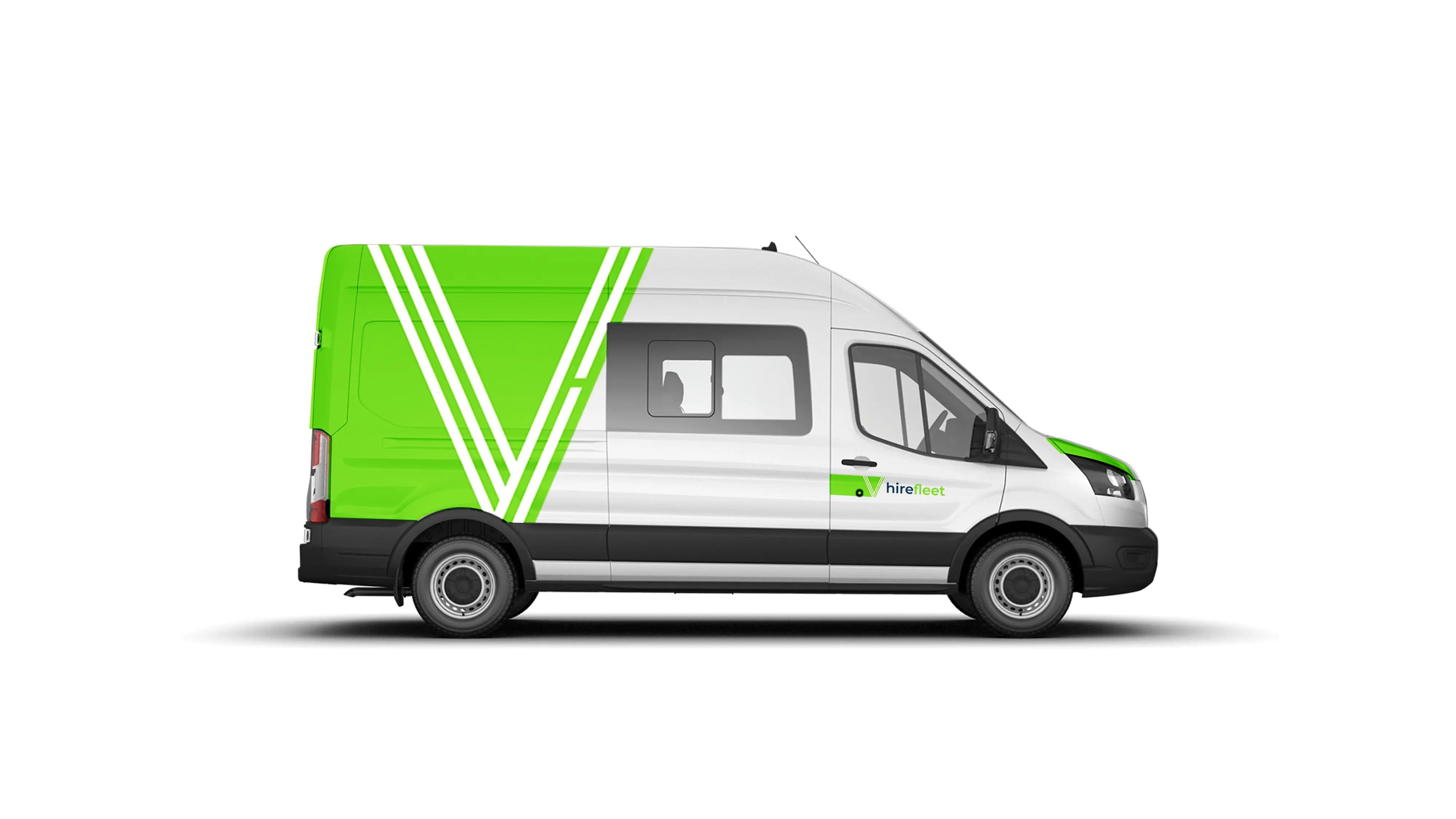hirefleet 7 seater van hire side view