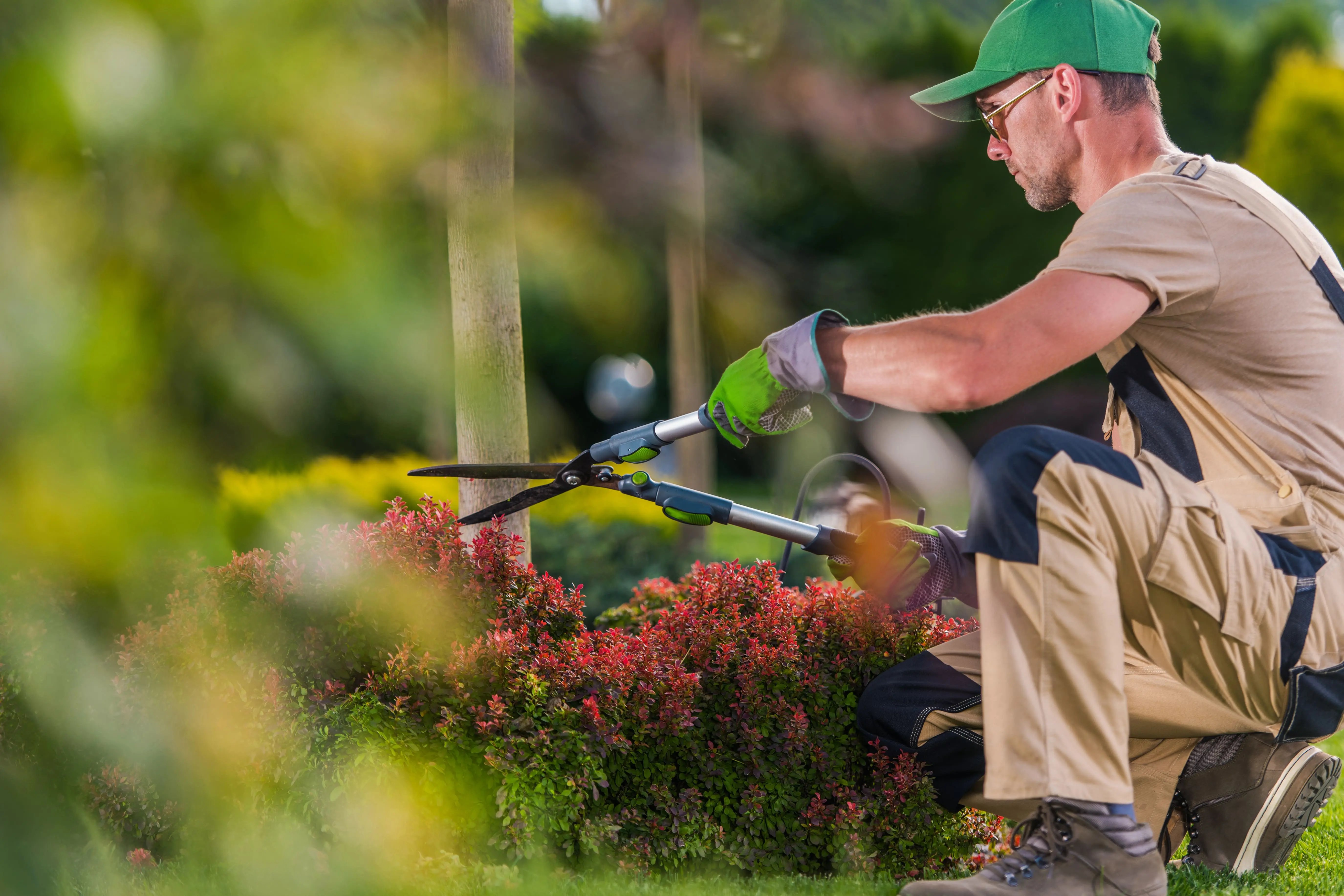 Landscaper hauling turf with commercial van hire from hirefleet.